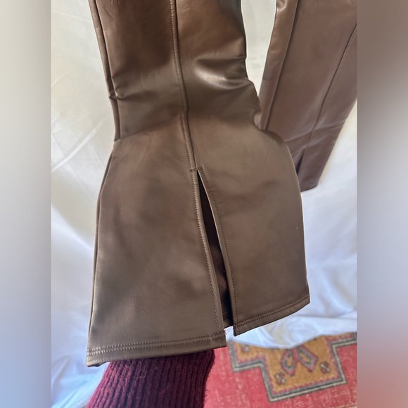 Abercrombie Kids Faux Leather Flares - Picture 2 of 4